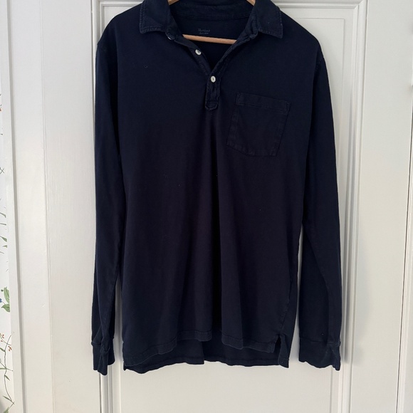 Hartford MEN'S MIDNIGHT BLUE COTTON JERSEY POLO size L - Picture 3 of 6